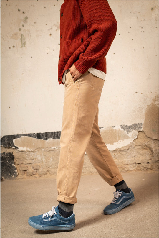 Clemen - Pantalón Chino Con Pinzas Straight Cut