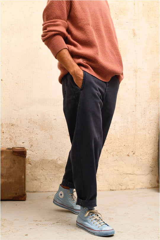 Cosme - Pantalón Capri Tipo Chino Relaxed-Tapered Cut