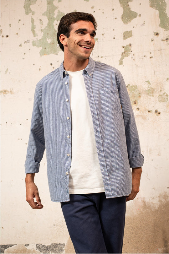 James - Relaxed Fit Striped Shirt