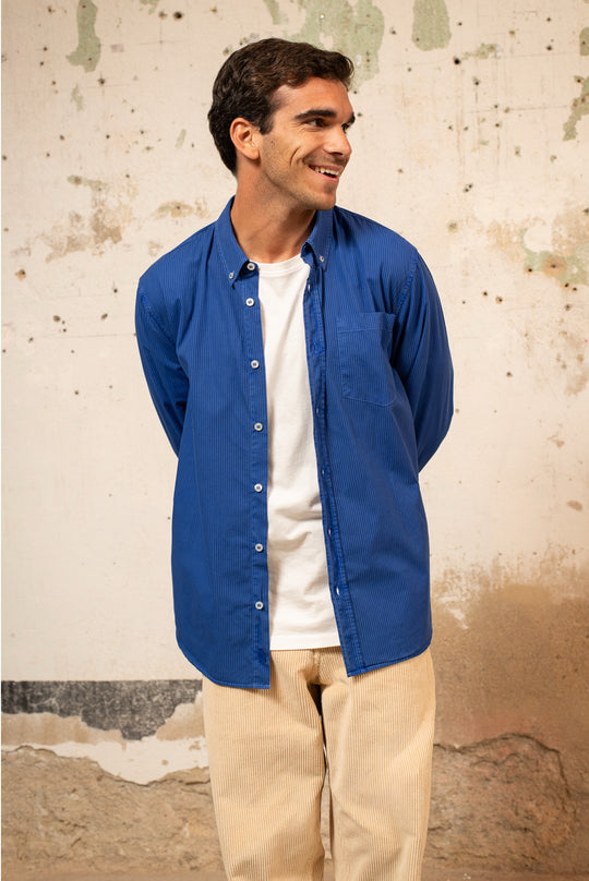 James - Camisa a Rayas Relaxed Fit