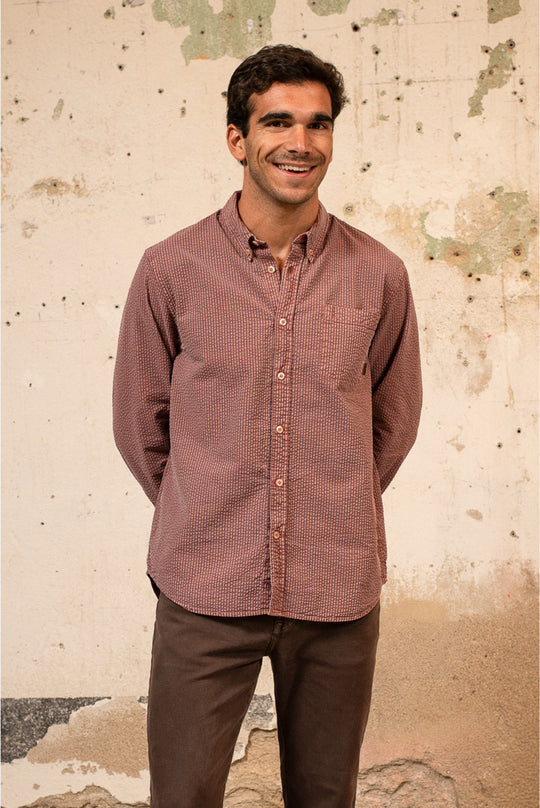 James - Camisa a Rayas Relaxed Fit