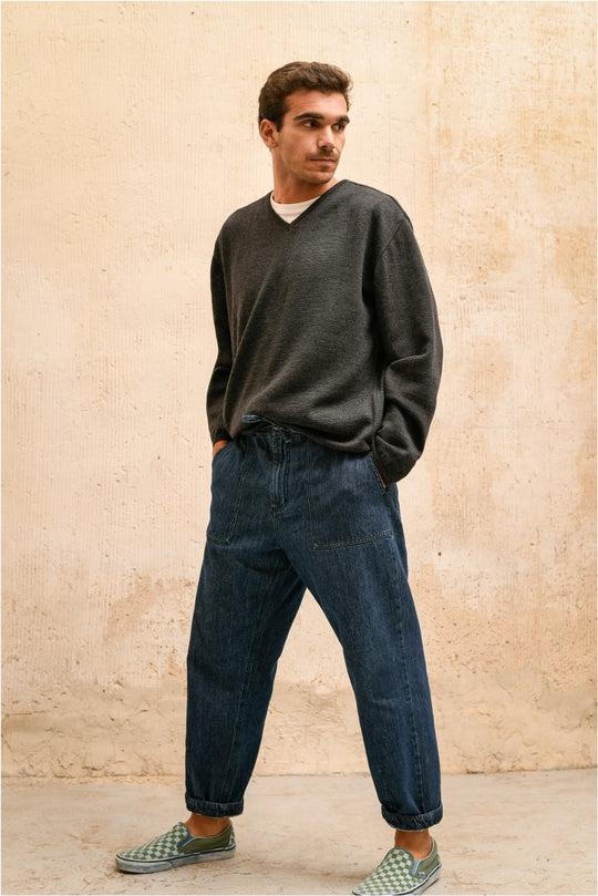 Amalfi Antracita - Jersey de Pico Oversize Fit