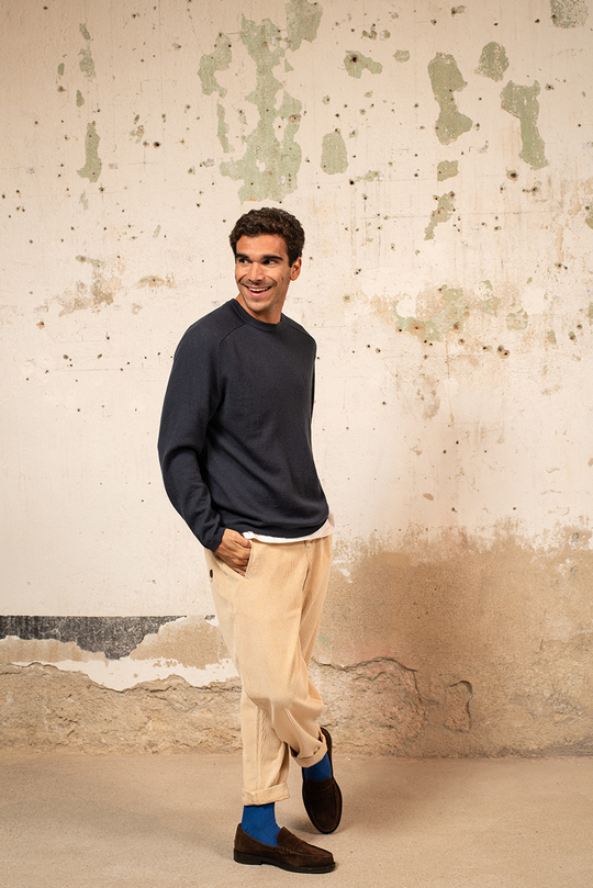 Cosme - Chino Relaxed-Tapered Cut  Coduroy Pant