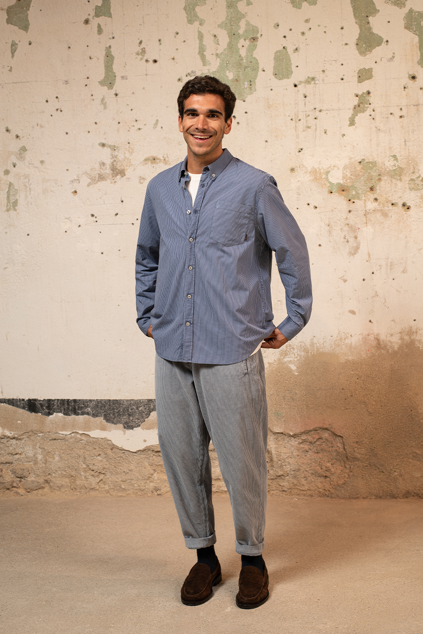 Cosme - Pantalón Pana Capri Tipo Chino Relaxed-Tapered Cut