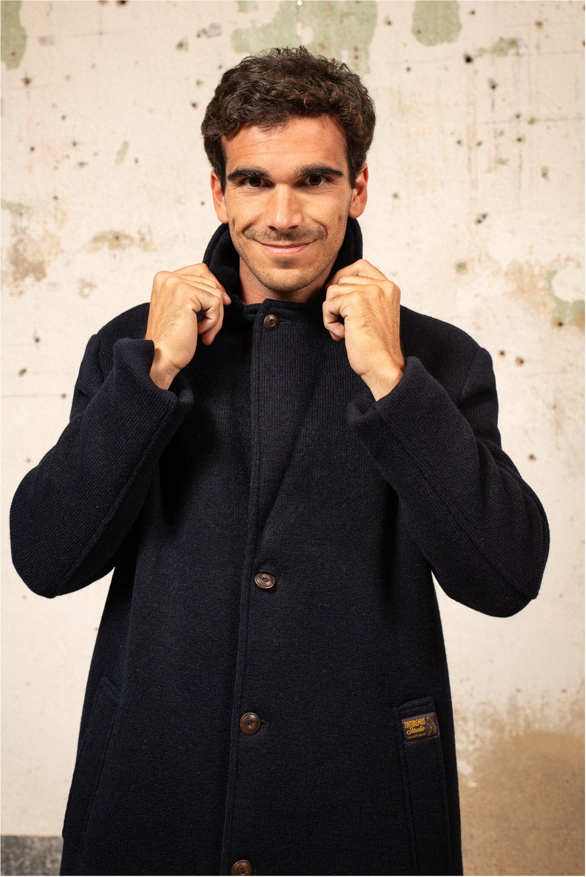 Darcy Blue Black - Abrigo Largo