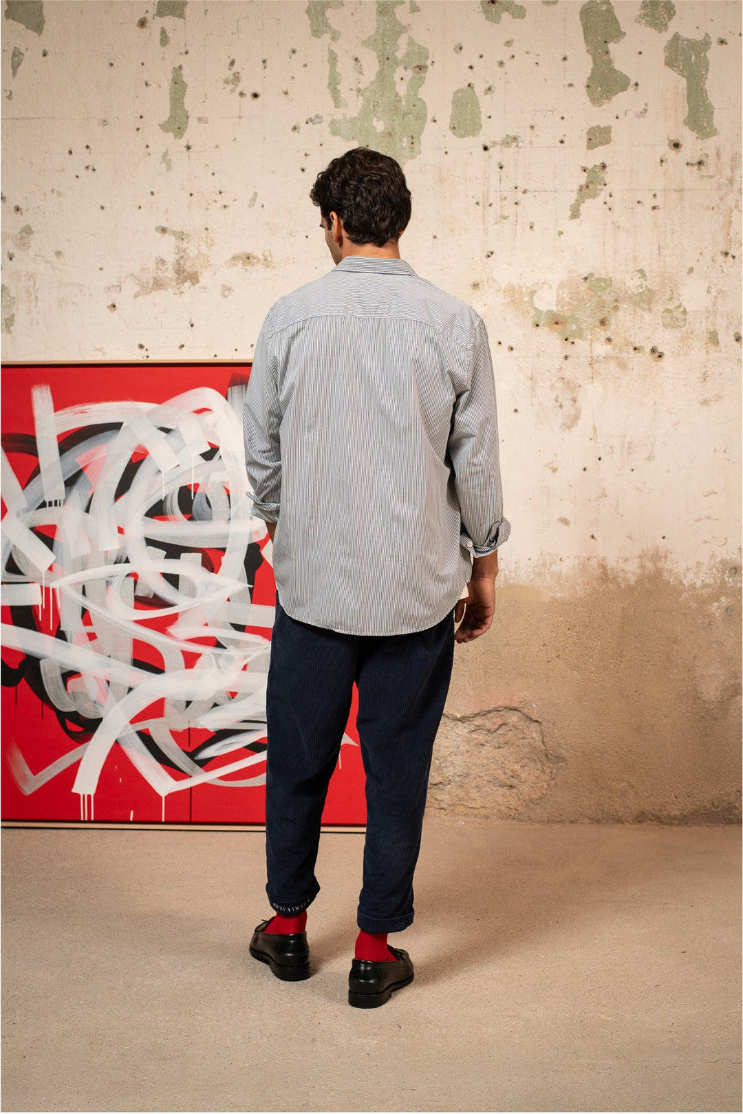 James - Camisa a Rayas Relaxed Fit