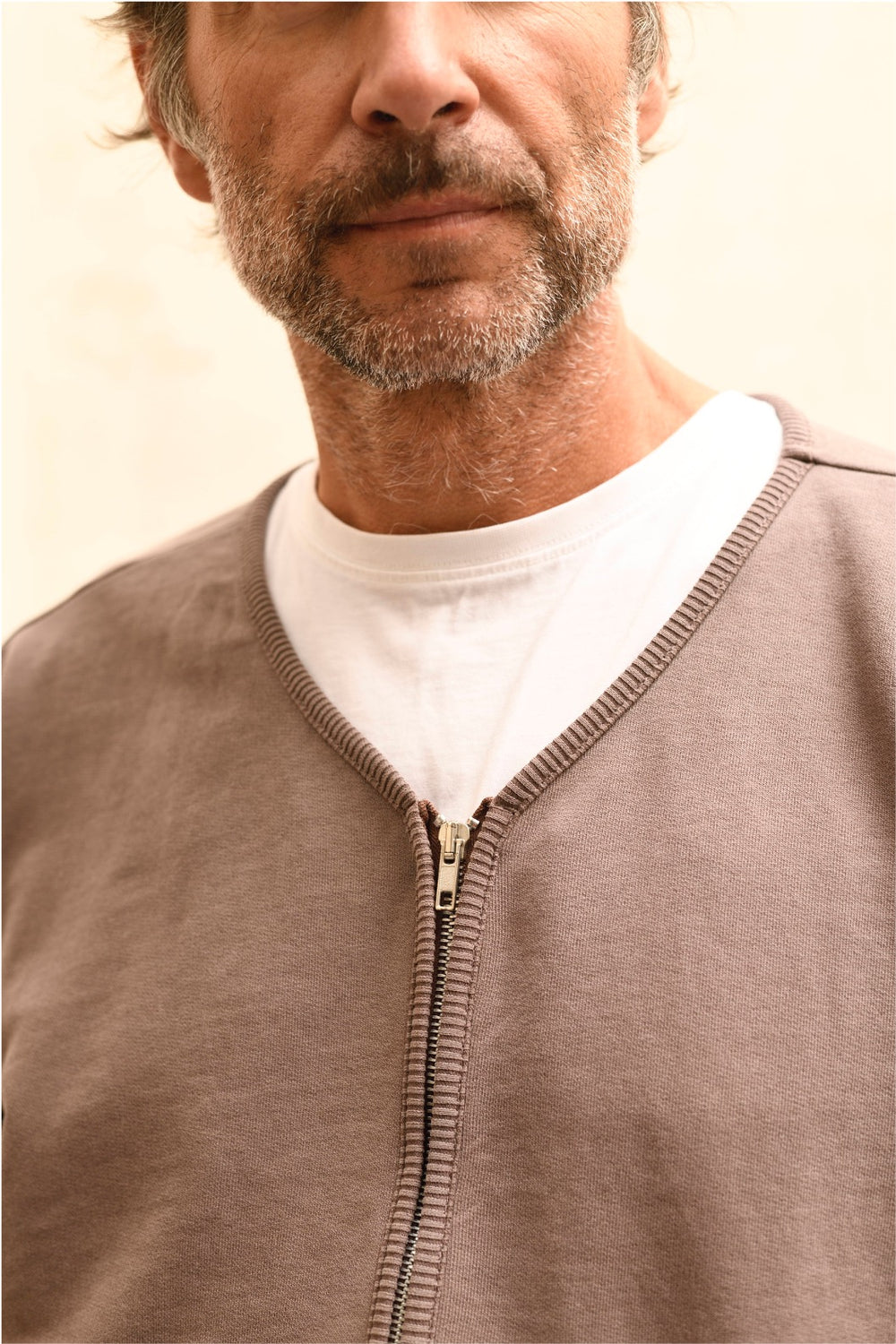 Pete - Zip-through Relaxed Fit Sweatshirt