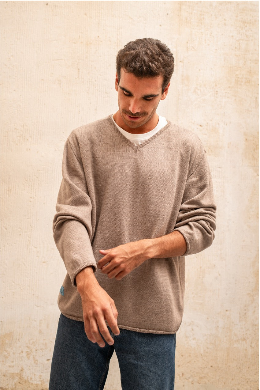 Amalfi Camel - Jersey de Pico Oversize Fit