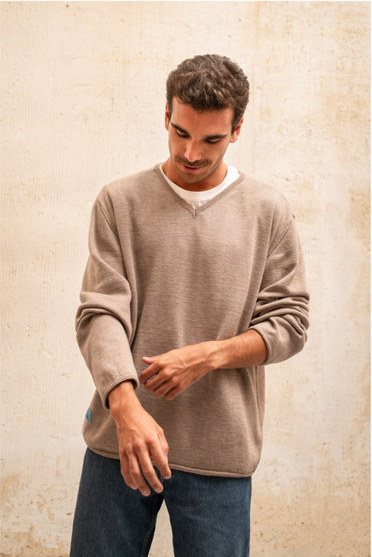 Amalfi Camel - Jersey de Pico Oversize Fit