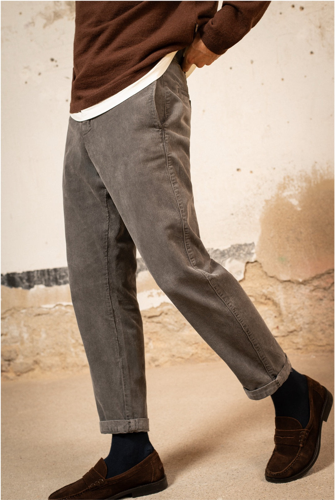 Robert - Pantalón de pana tipo Chino Regular Cut