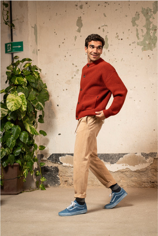 Clemen - Pantalón Chino Con Pinzas Straight Cut