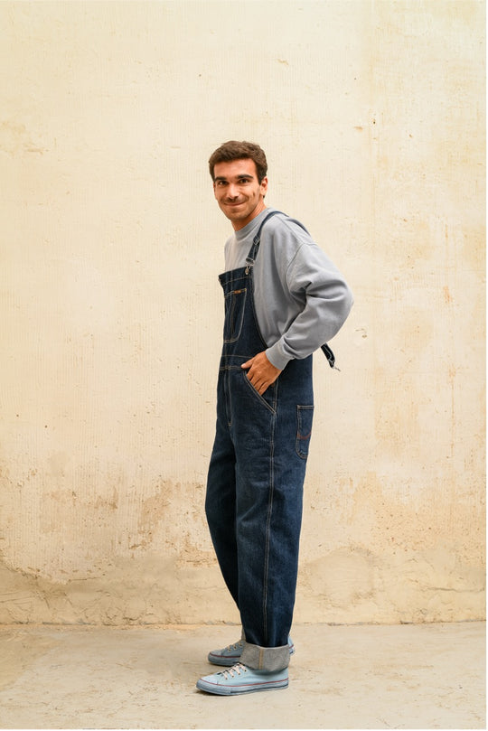 Hugh - Denim Relaxed Fit Dungaree