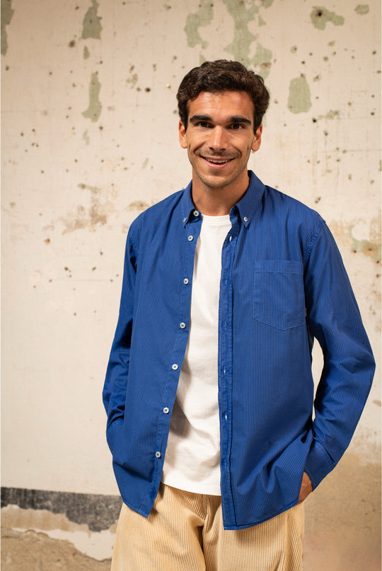 James - Camisa a Rayas Relaxed Fit