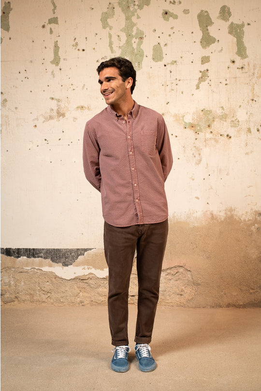 James - Camisa a Rayas Relaxed Fit