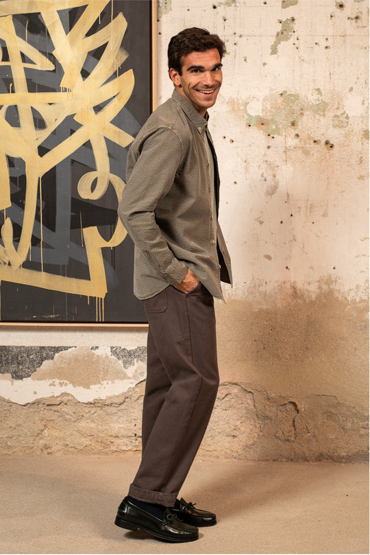 Liam - Pantalón Tipo Chino Wide-Leg Fit