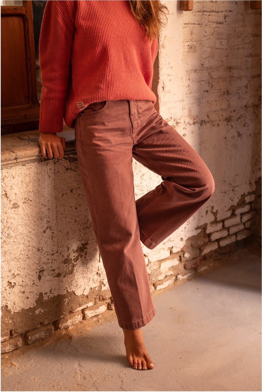 Birkyn - Pantalón Vaquero Wide Leg