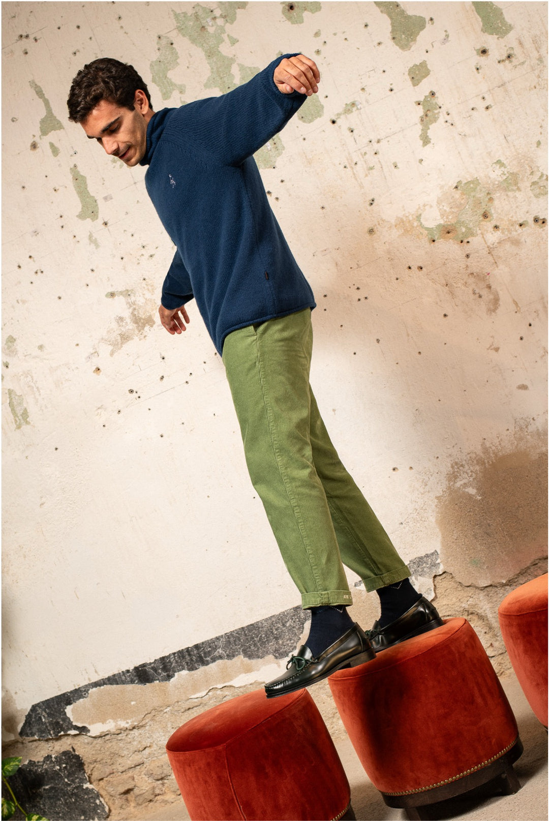 Robert - Pantalón de pana tipo Chino Regular Cut