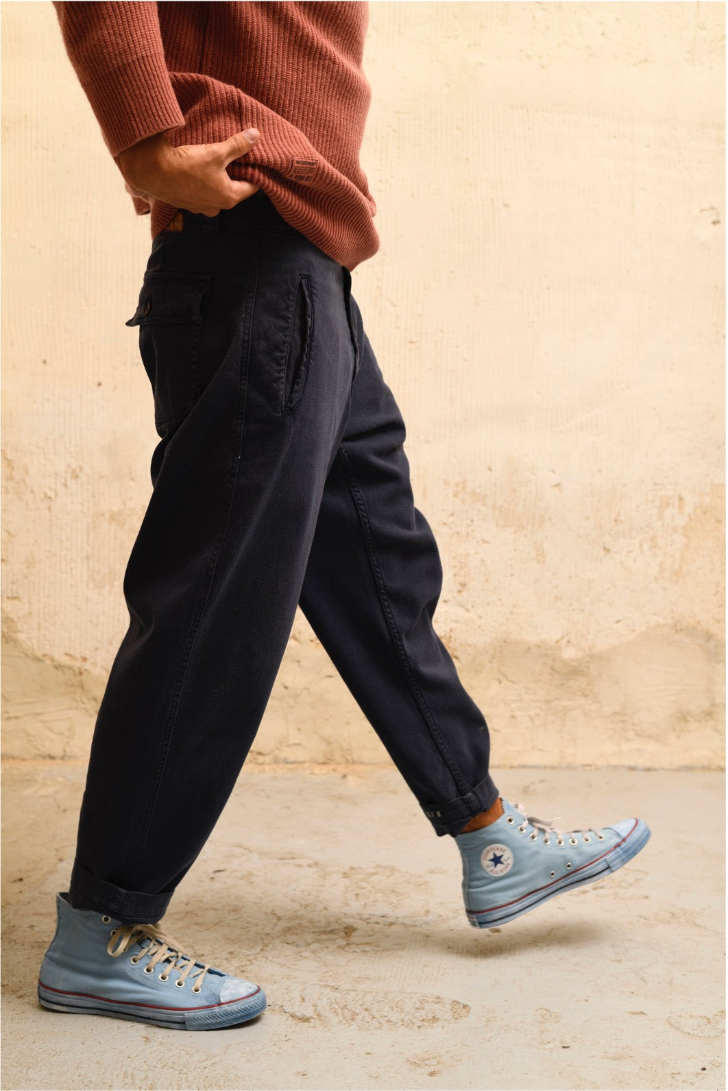 Cosme - Pantalón Capri Tipo Chino Relaxed-Tapered Cut