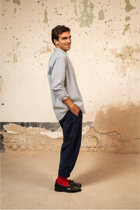 James - Camisa a Rayas Relaxed Fit