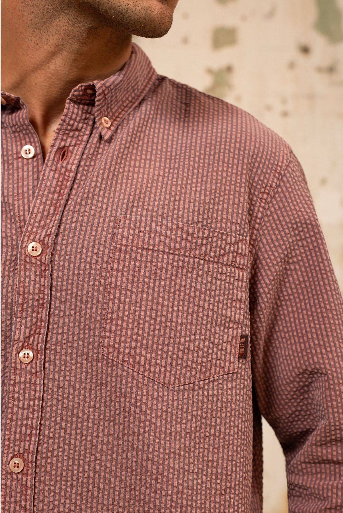 James Mulberry - Camisa a Rayas Relaxed Fit