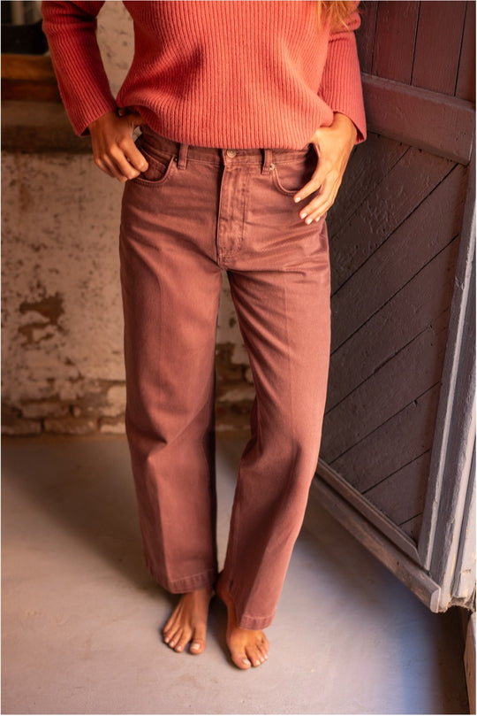 Birkyn - Pantalón Vaquero Wide Leg