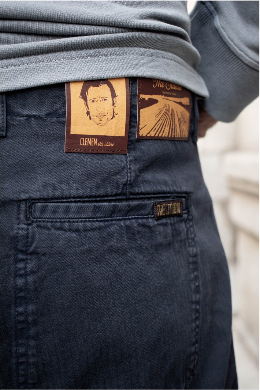 Clemen - Pantalón Chino Con Pinzas Straight Cut