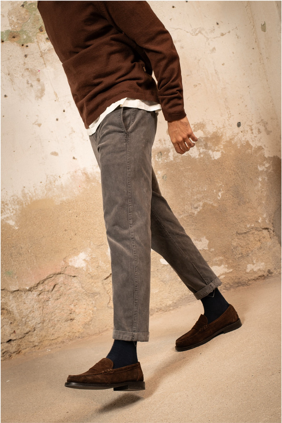 Robert - Pantalón de pana tipo Chino Regular Cut