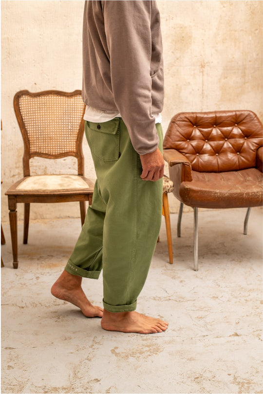 Cosme - Pantalón Capri Tipo Chino Relaxed-Tapered Cut