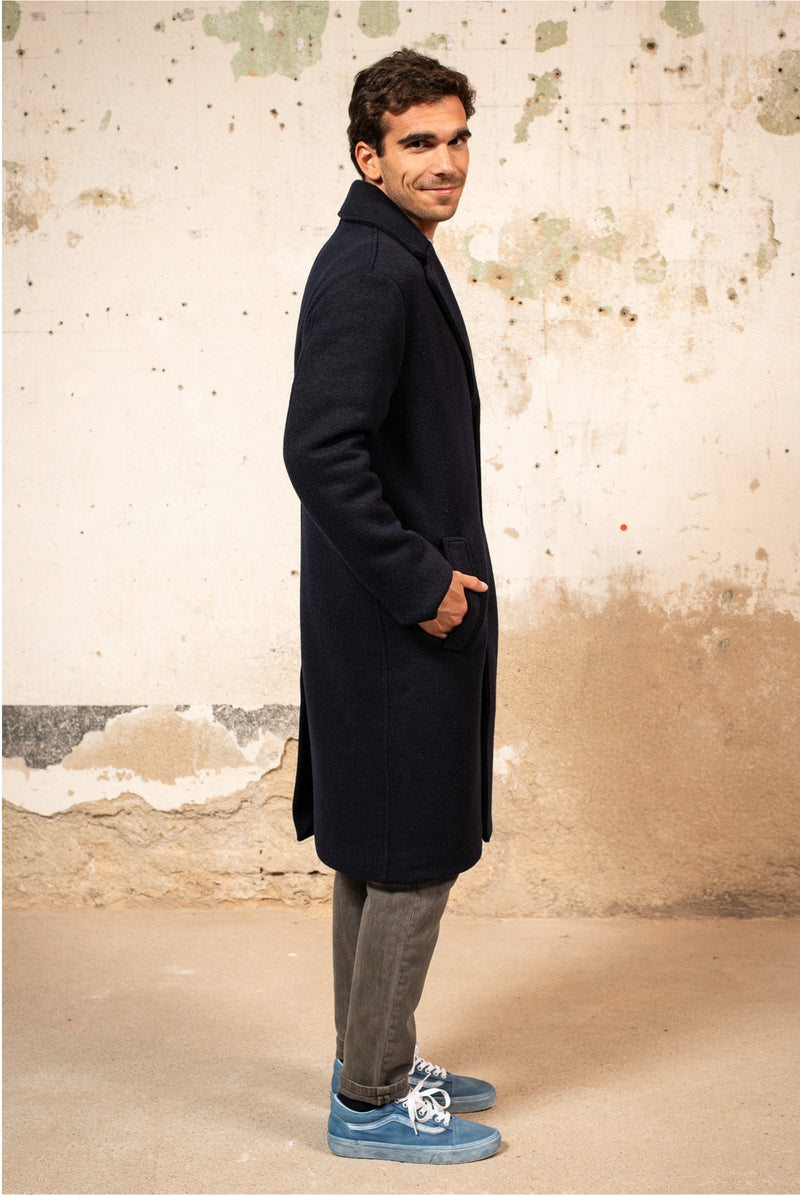 Darcy Blue Black - Abrigo Largo