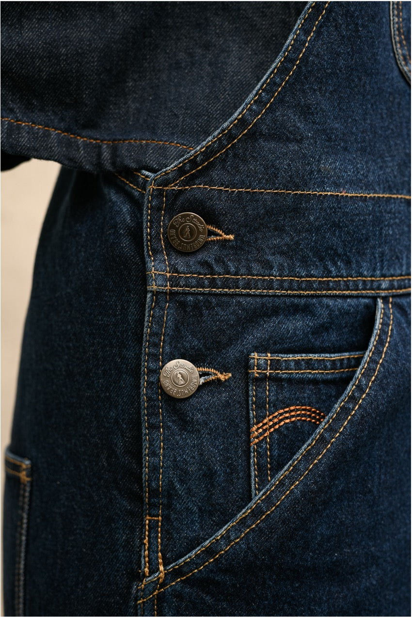 Hugh - Denim Relaxed Fit Dungaree