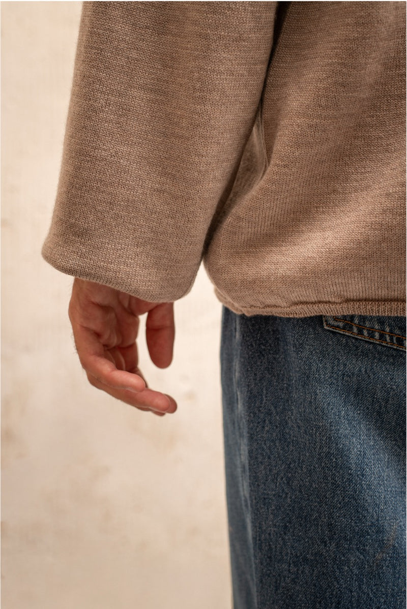 Amalfi Camel - Jersey de Pico Oversize Fit