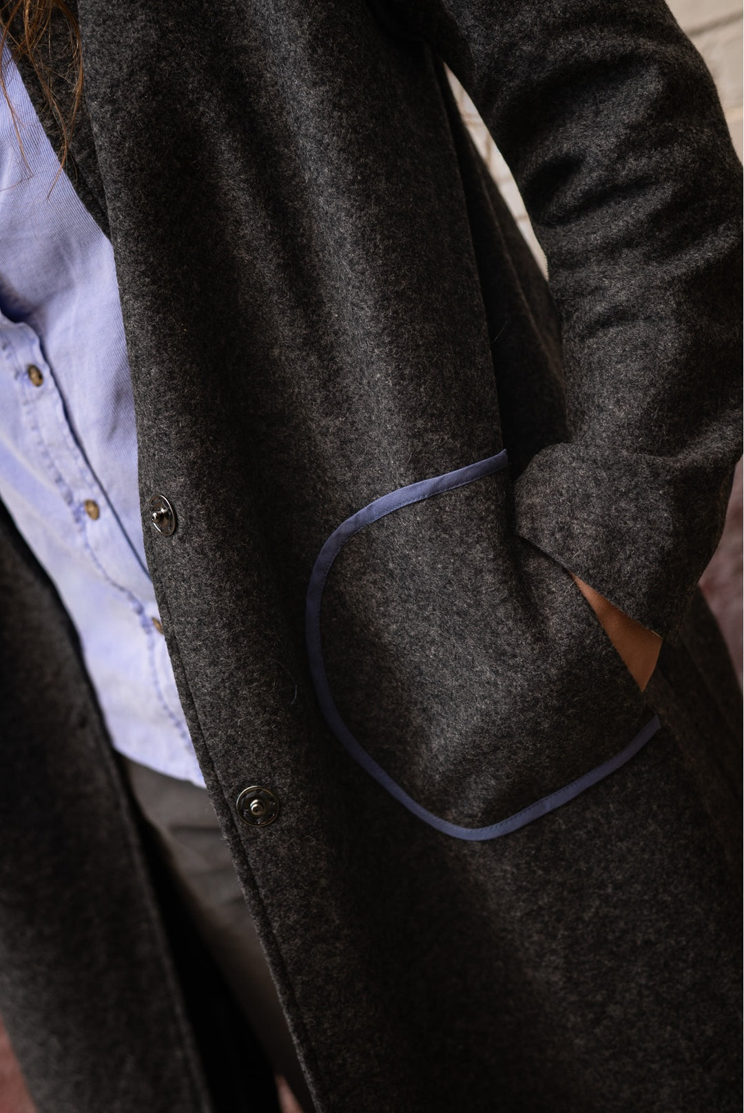 Joanna - Abrigo  Desestructurado Largo midi