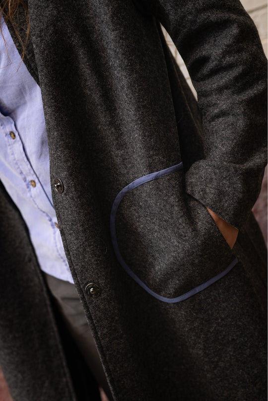 Joanna - Abrigo  Desestructurado Largo midi