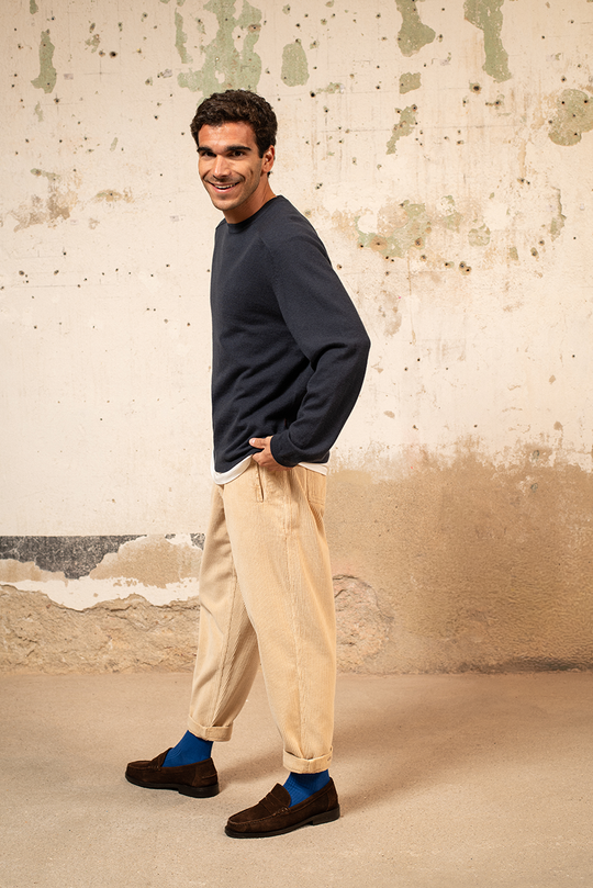 Cosme - Chino Relaxed-Tapered Cut  Coduroy Pant