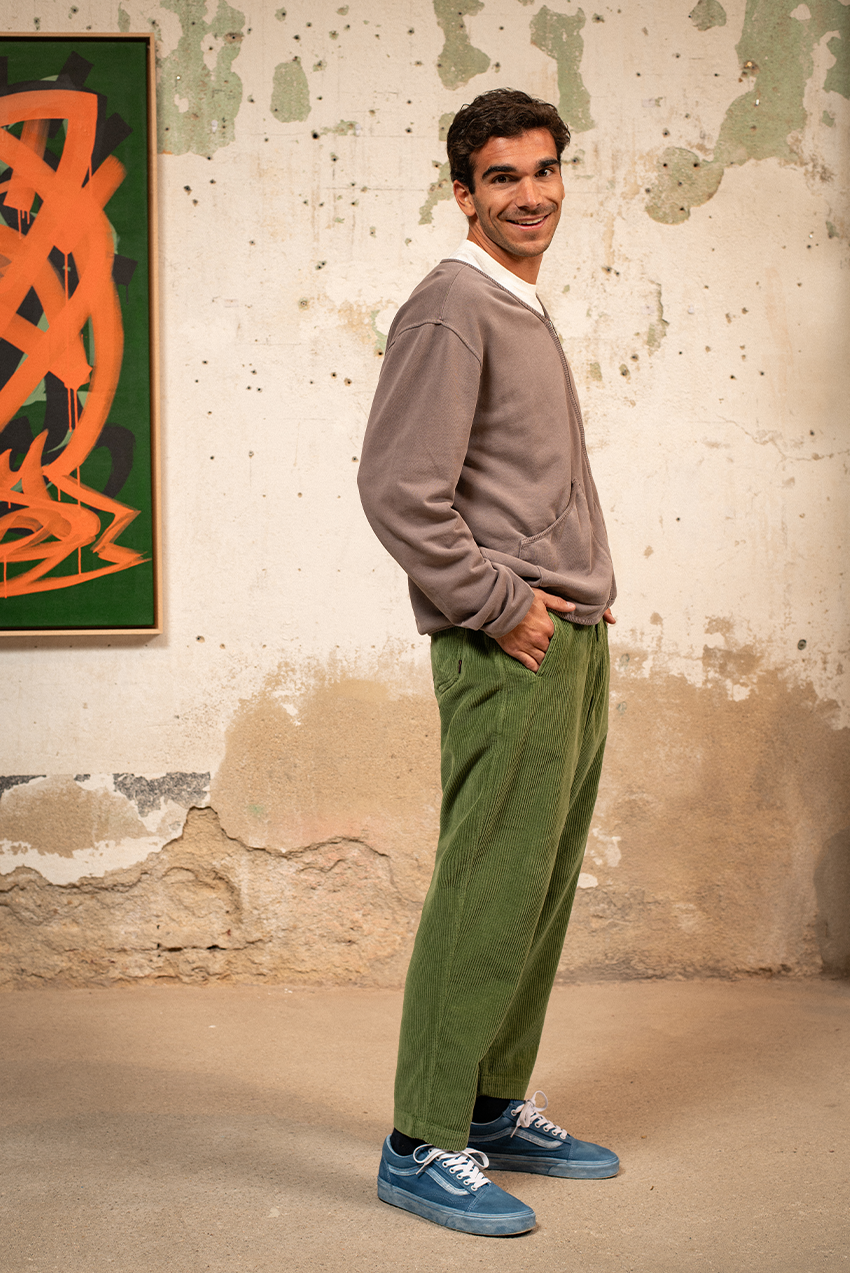 Cosme - Pantalón Pana Capri Tipo Chino Relaxed-Tapered Cut