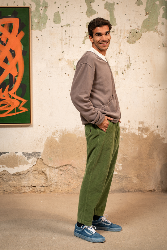 Cosme - Pantalón Pana Capri Tipo Chino Relaxed-Tapered Cut