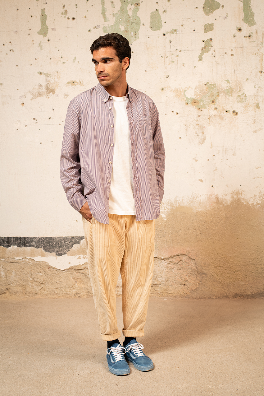 Cosme - Chino Relaxed-Tapered Cut  Coduroy Pant