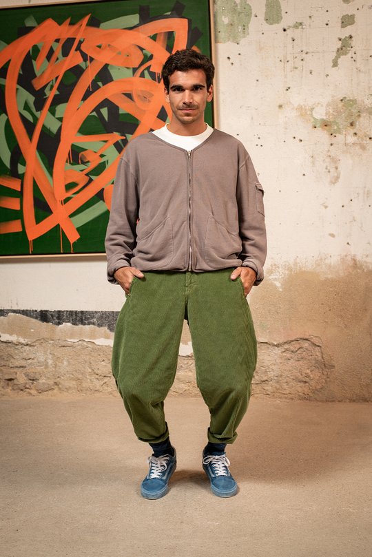 Cosme - Pantalón Pana Capri Tipo Chino Relaxed-Tapered Cut