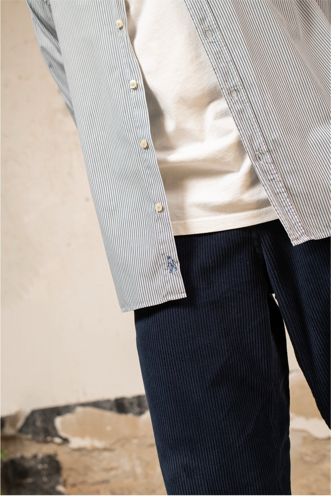 James - Camisa a Rayas Relaxed Fit