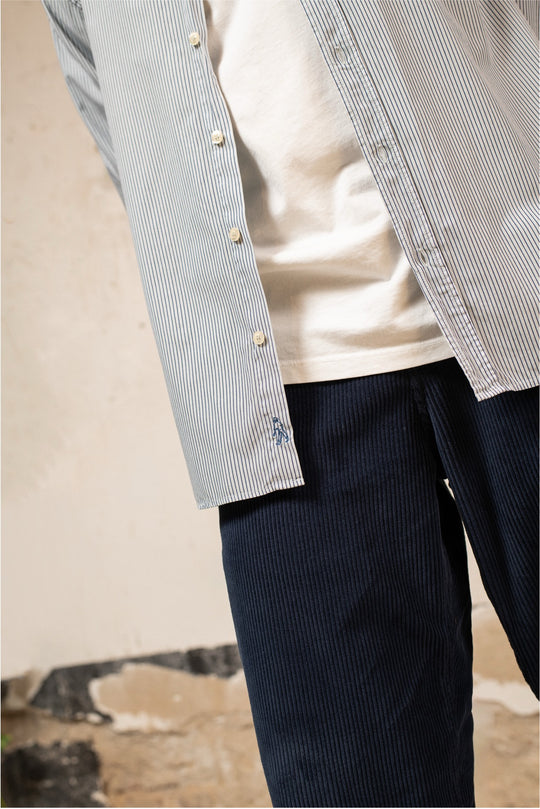 James - Camisa a Rayas Relaxed Fit