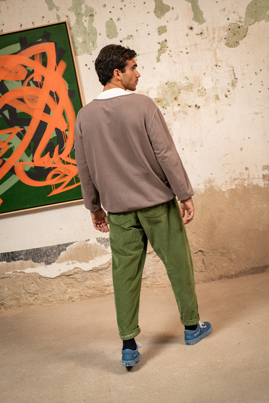 Cosme - Pantalón Pana Capri Tipo Chino Relaxed-Tapered Cut