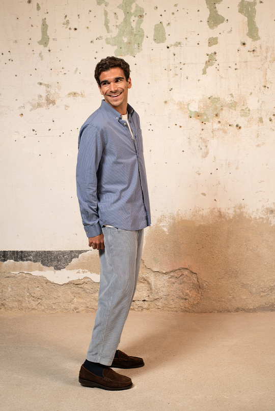 Cosme - Pantalón Pana Capri Tipo Chino Relaxed-Tapered Cut