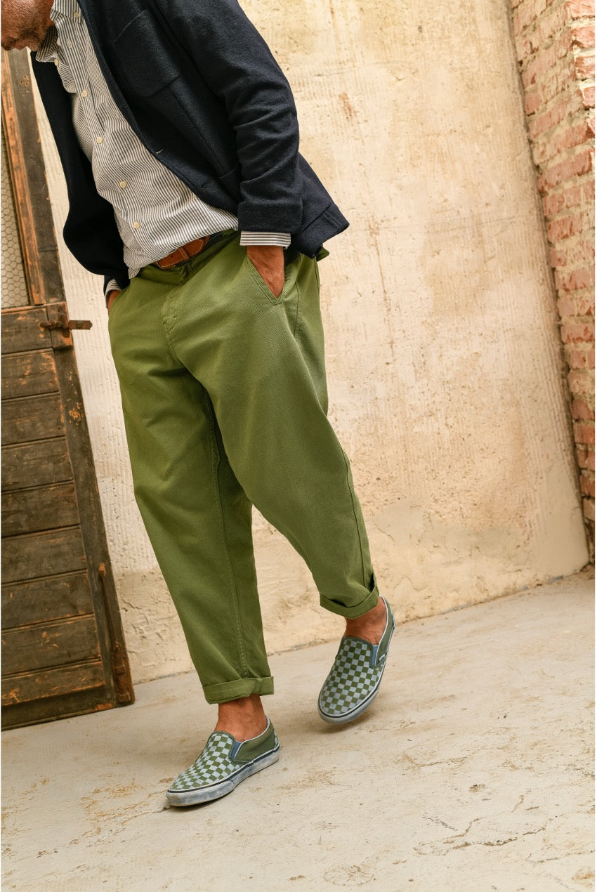 Cosme - Pantalón Capri Tipo Chino Relaxed-Tapered Cut