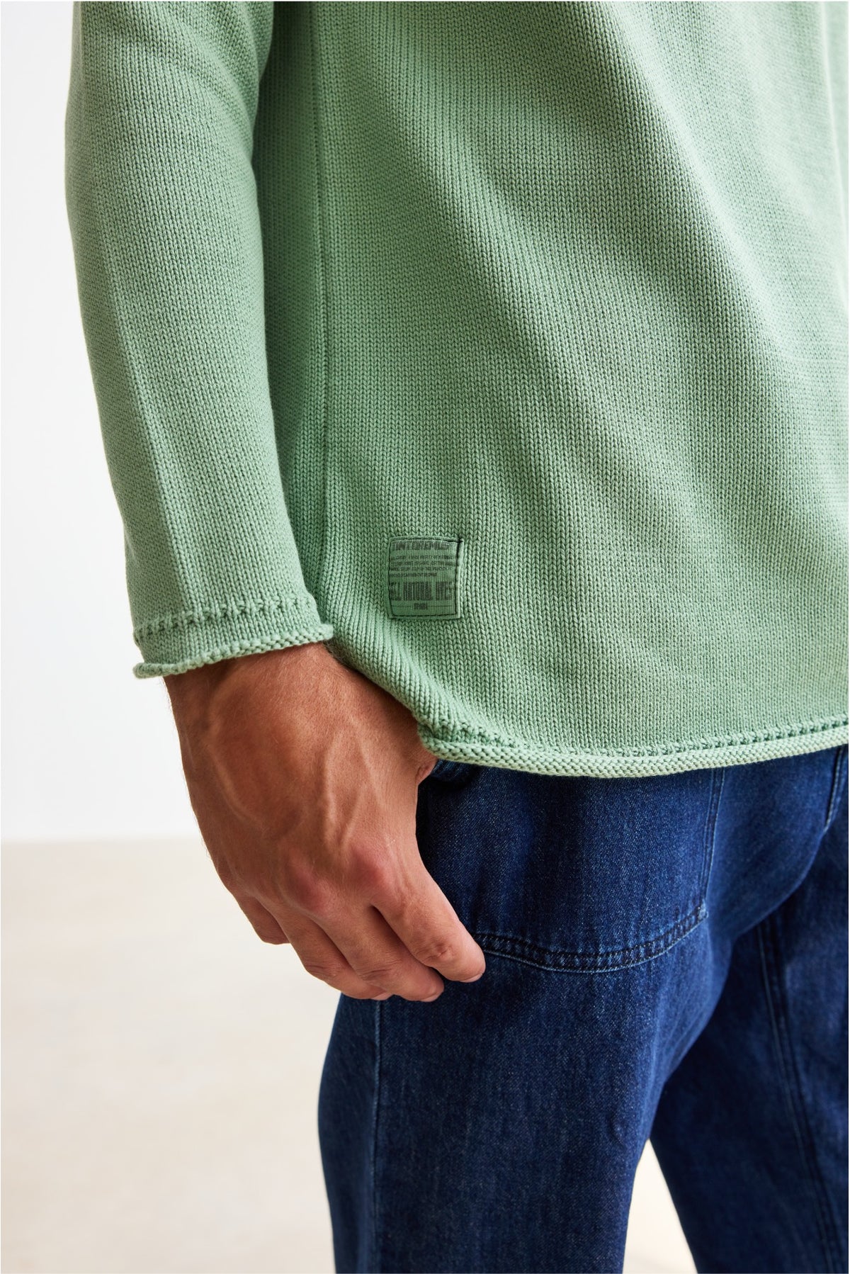 Alumbre Leafy Green - Fisherman Regular Fit Jumper