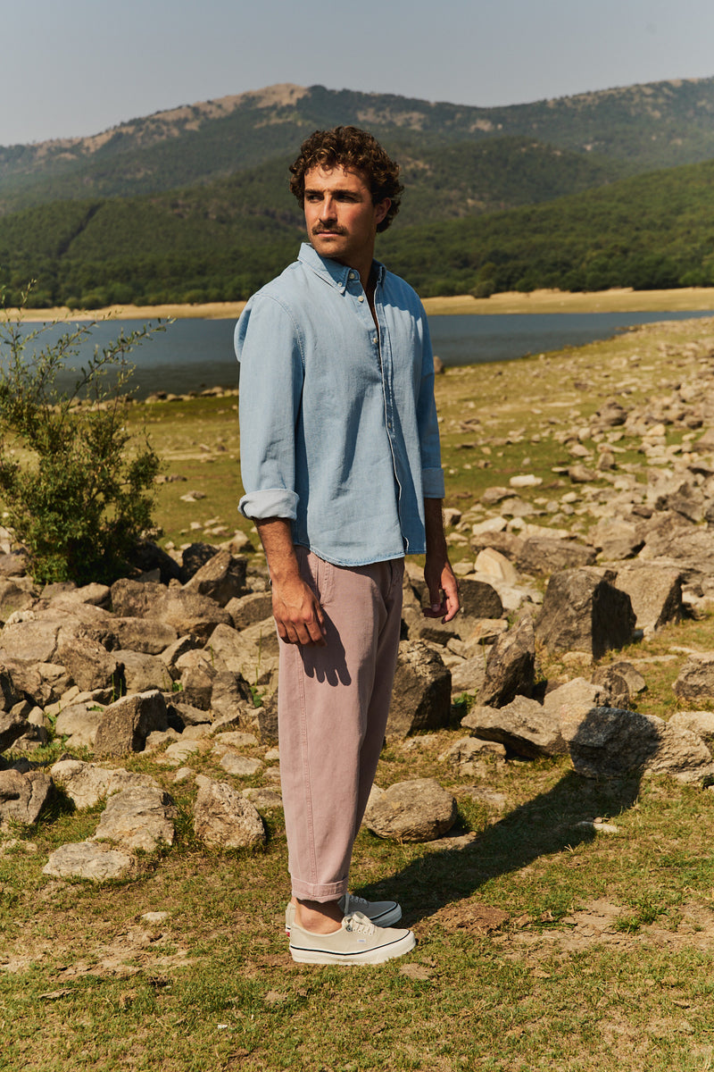 Cosme® Iris - Pantalón Capri Tipo Chino Relaxed-Tapered Cut