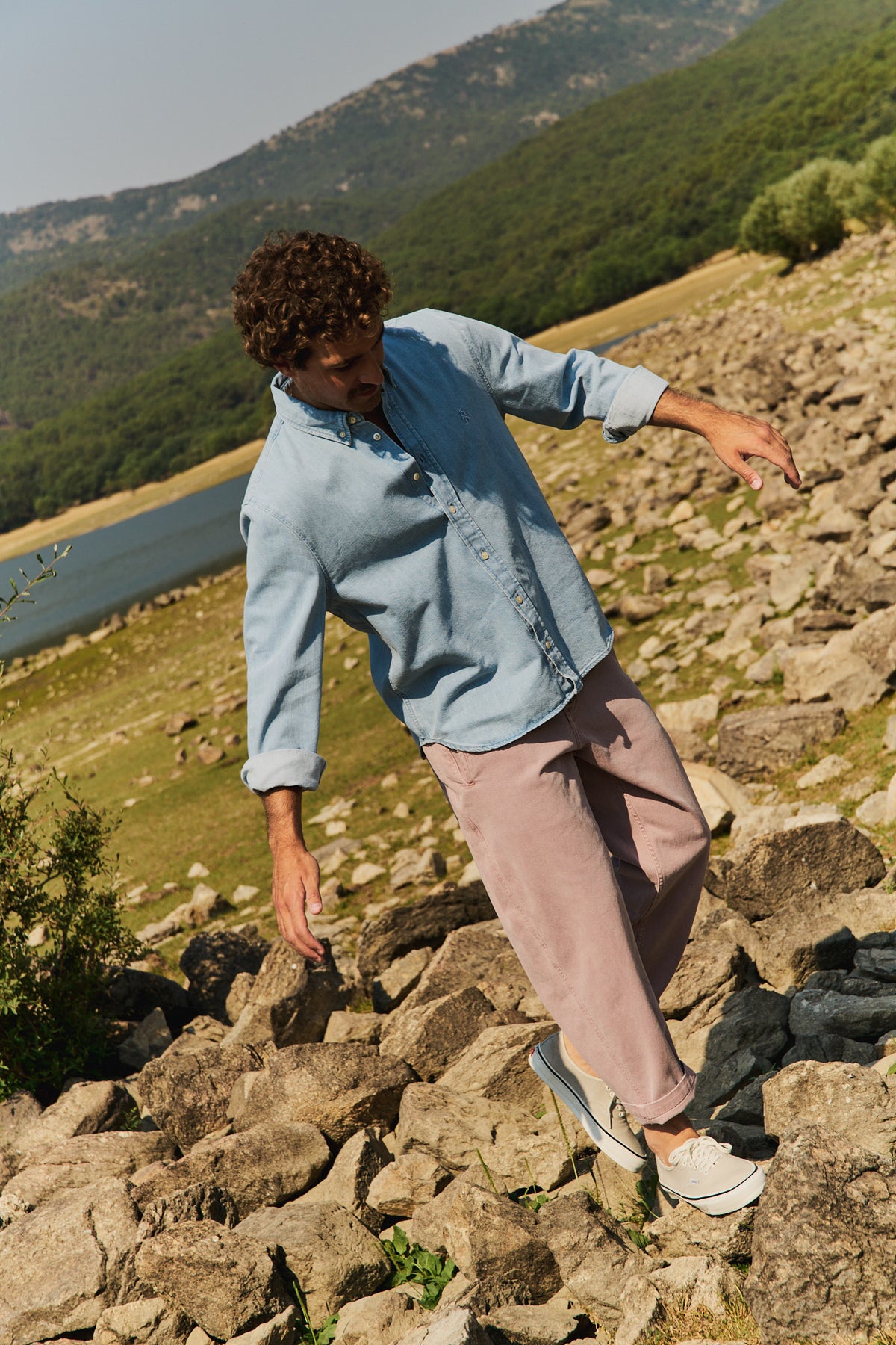 Cosme® Iris - Pantalón Capri Tipo Chino Relaxed-Tapered Cut