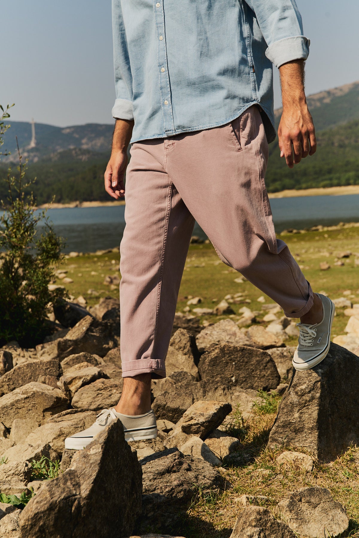 Cosme® Iris - Pantalón Capri Tipo Chino Relaxed-Tapered Cut