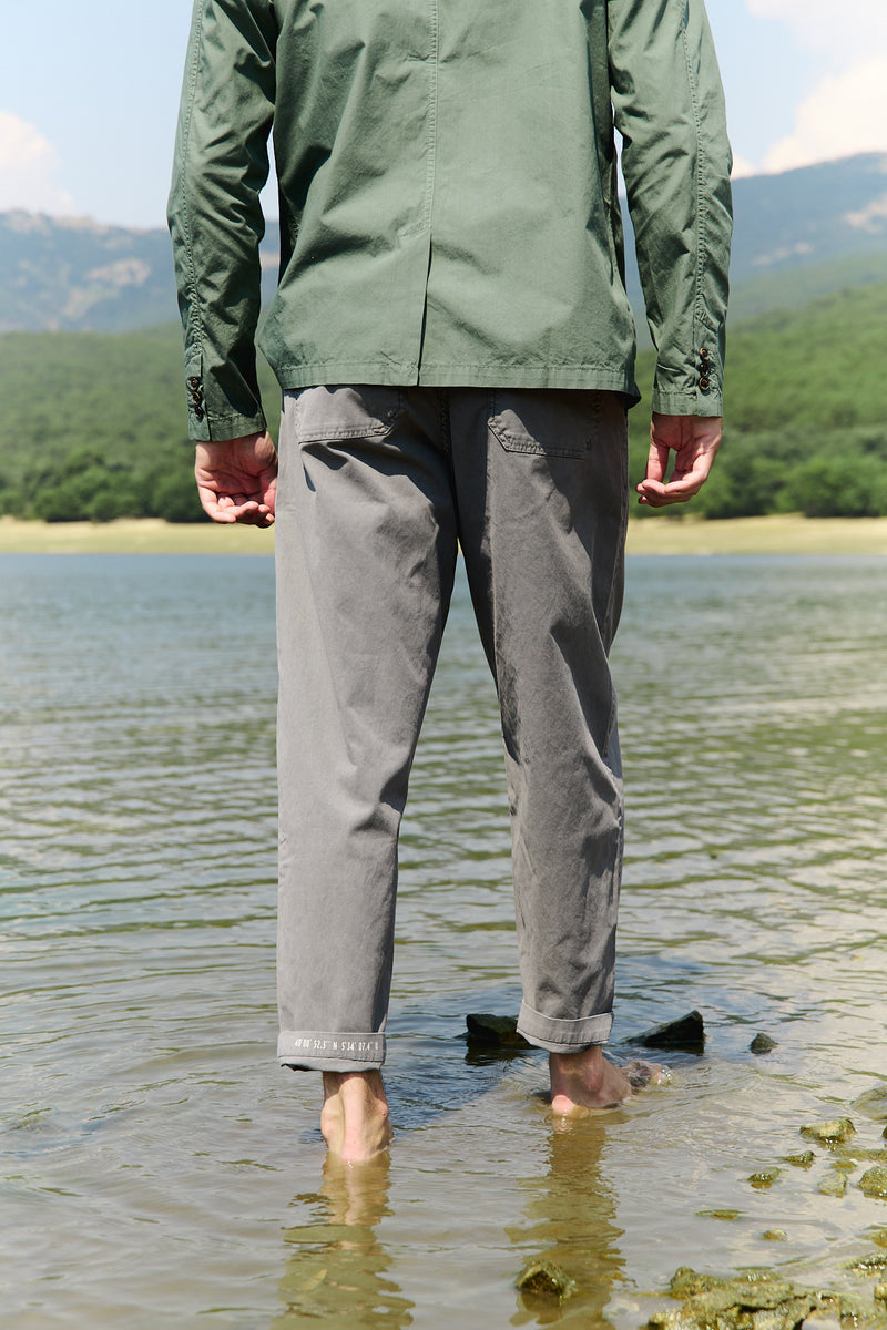 Dylan Charcoal - Pantalón Tipo Chino Relaxed - Tapered Cut