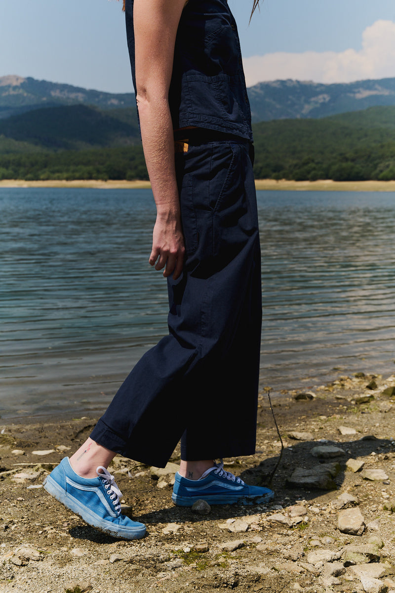 Aline Deep Sea - Pantalón tipo Barrel