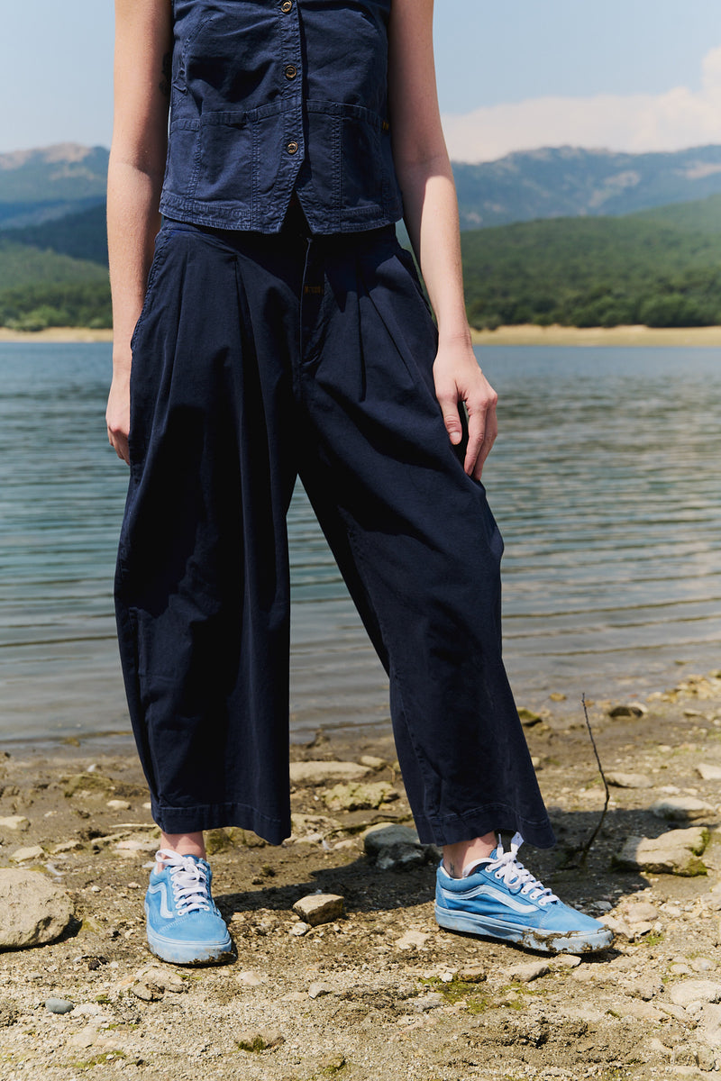 Aline Deep Sea - Pantalón tipo Barrel